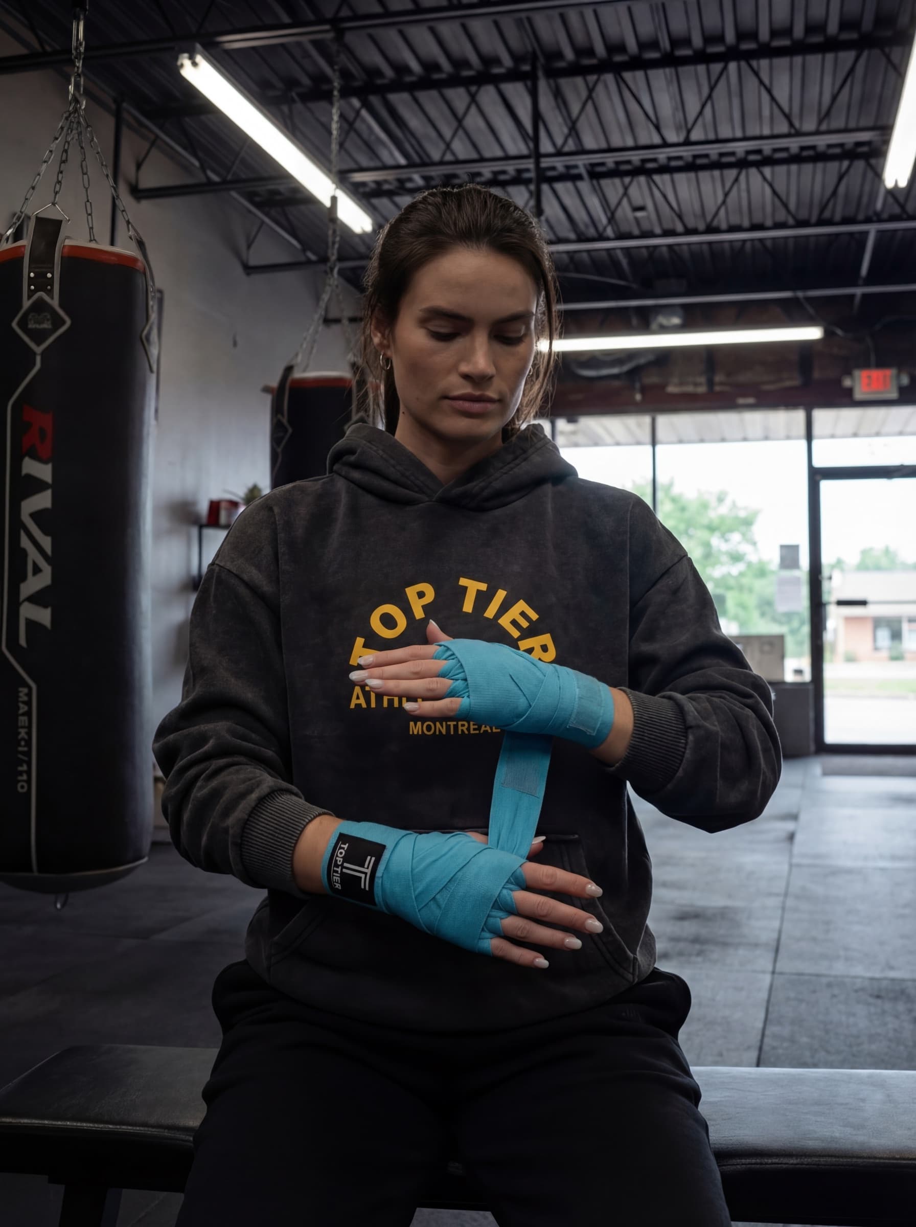 Wrapping hands before training