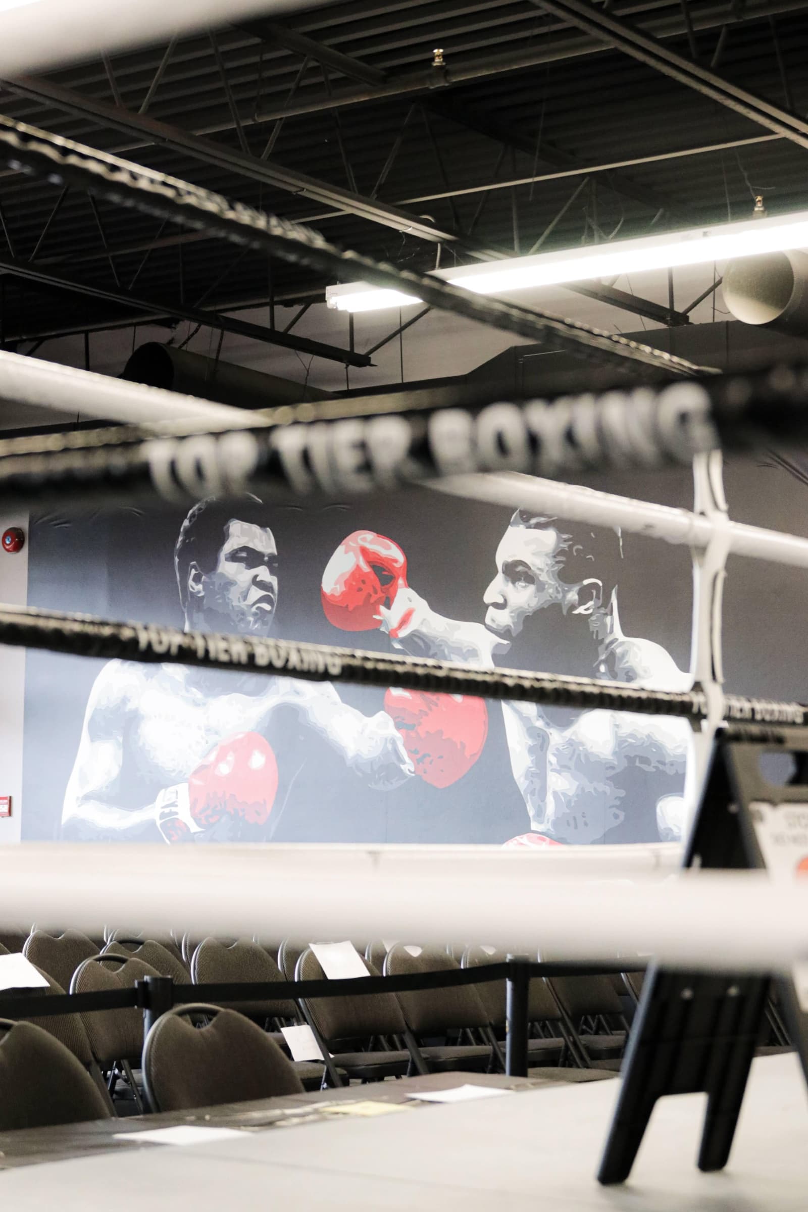 Through the ring ropes